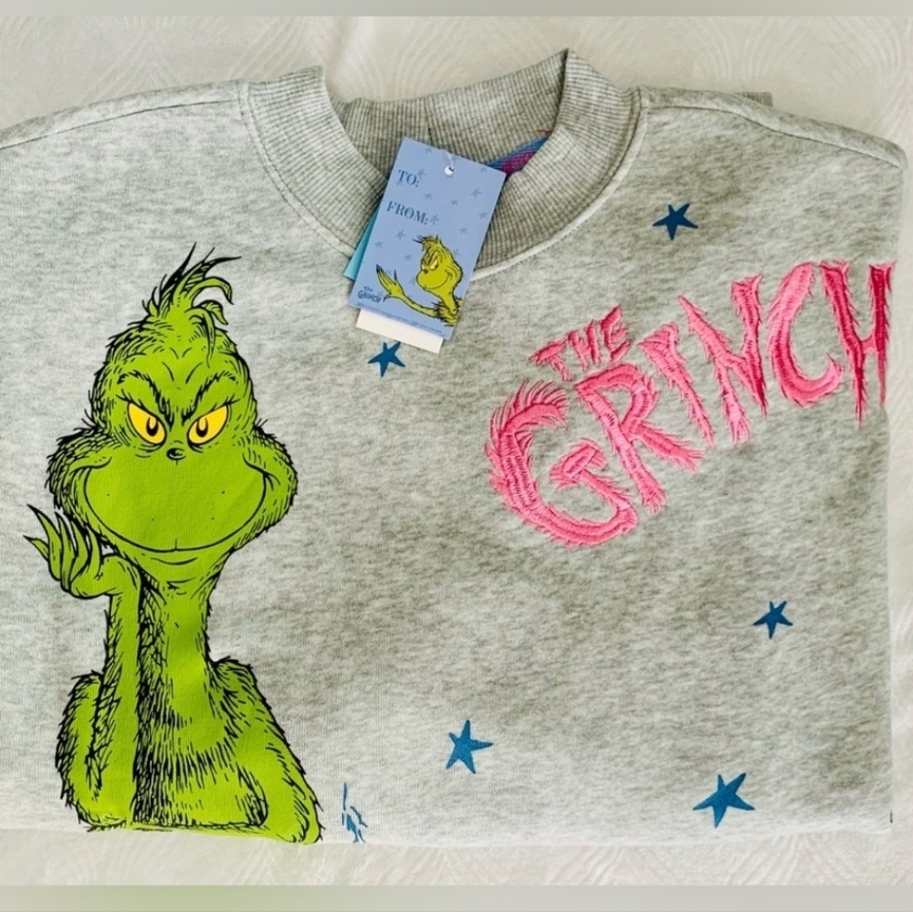 Dr Seuss The Grinch Christmas Holiday Whoville Sweatshirt
